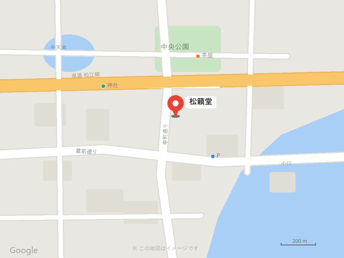松籟堂 周辺のご案内（イメージ図）